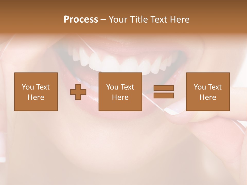 Closeup Whitening People PowerPoint Template