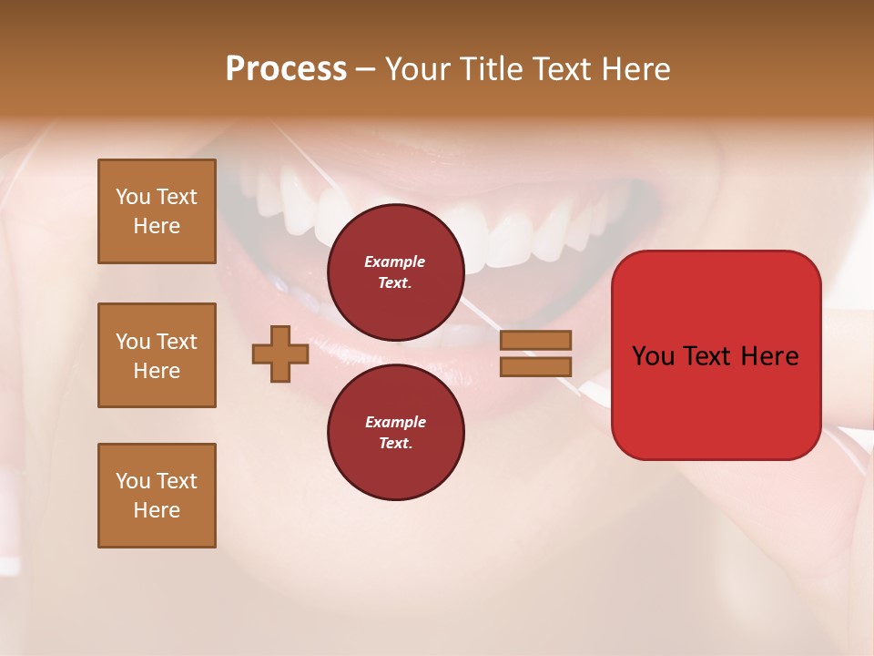 Closeup Whitening People PowerPoint Template