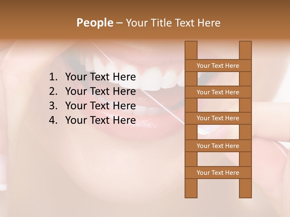 Closeup Whitening People PowerPoint Template