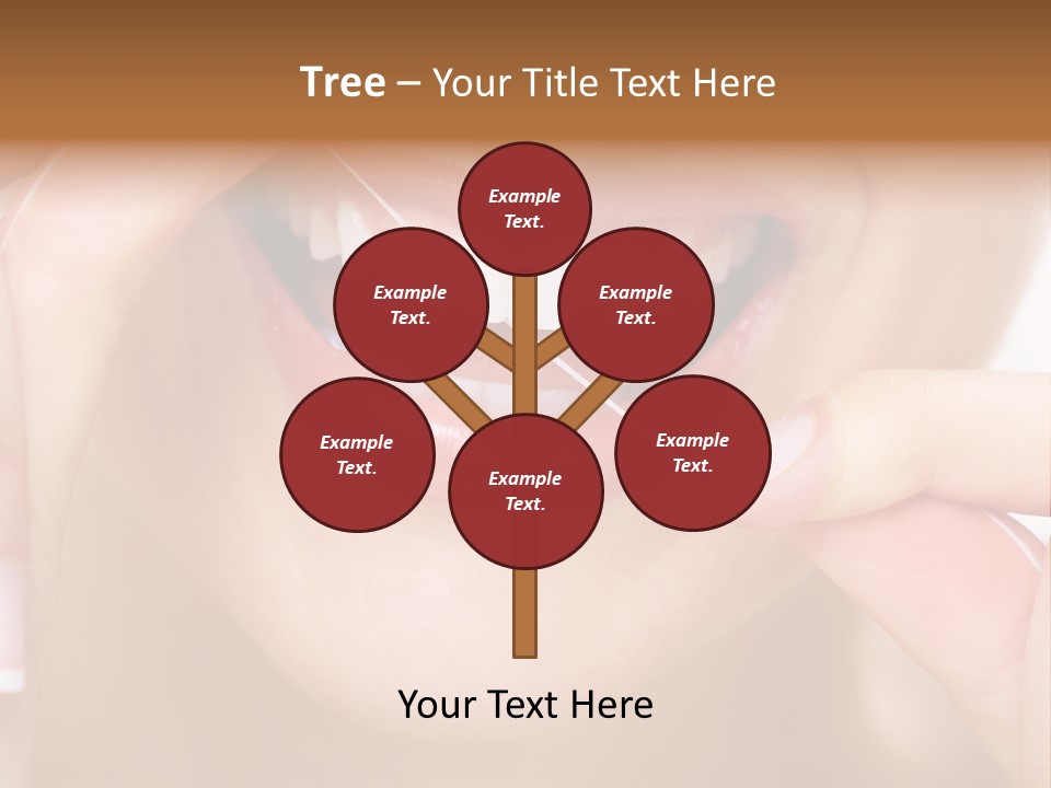 Closeup Whitening People PowerPoint Template