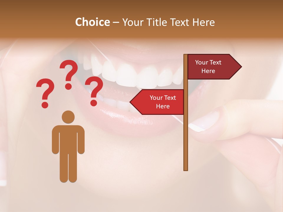 Closeup Whitening People PowerPoint Template