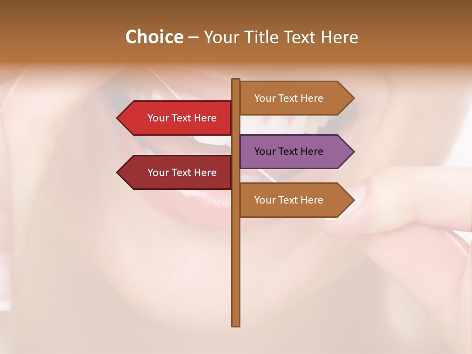 Closeup Whitening People PowerPoint Template