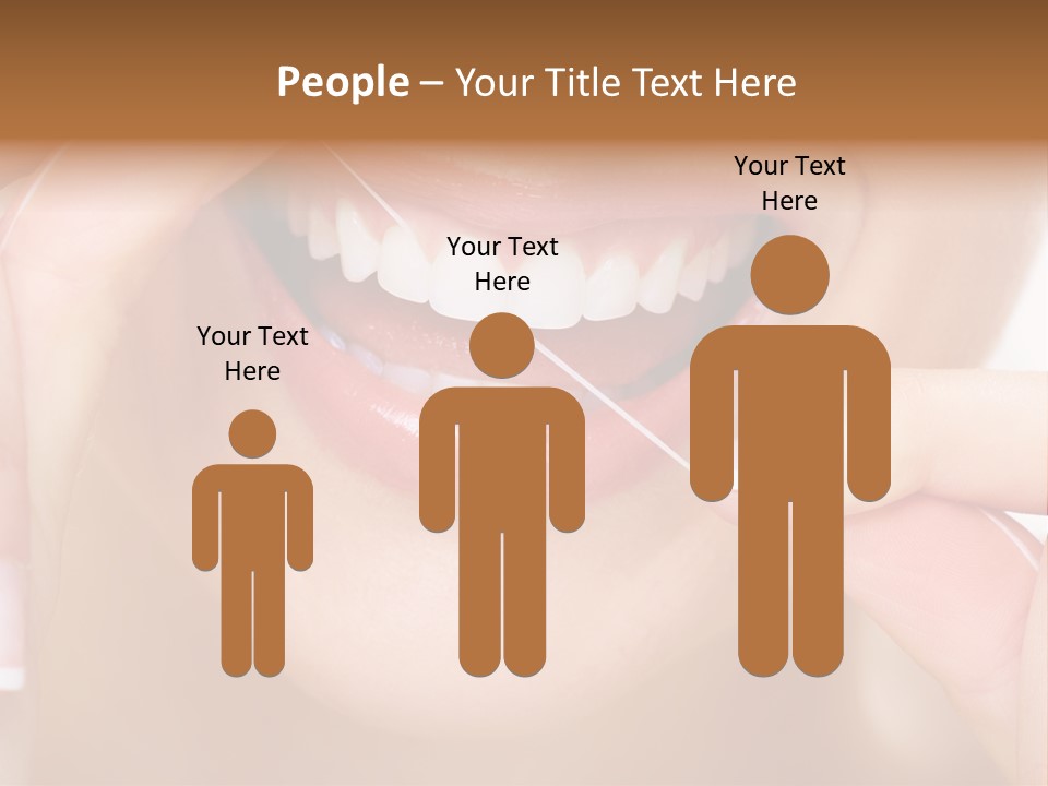 Closeup Whitening People PowerPoint Template