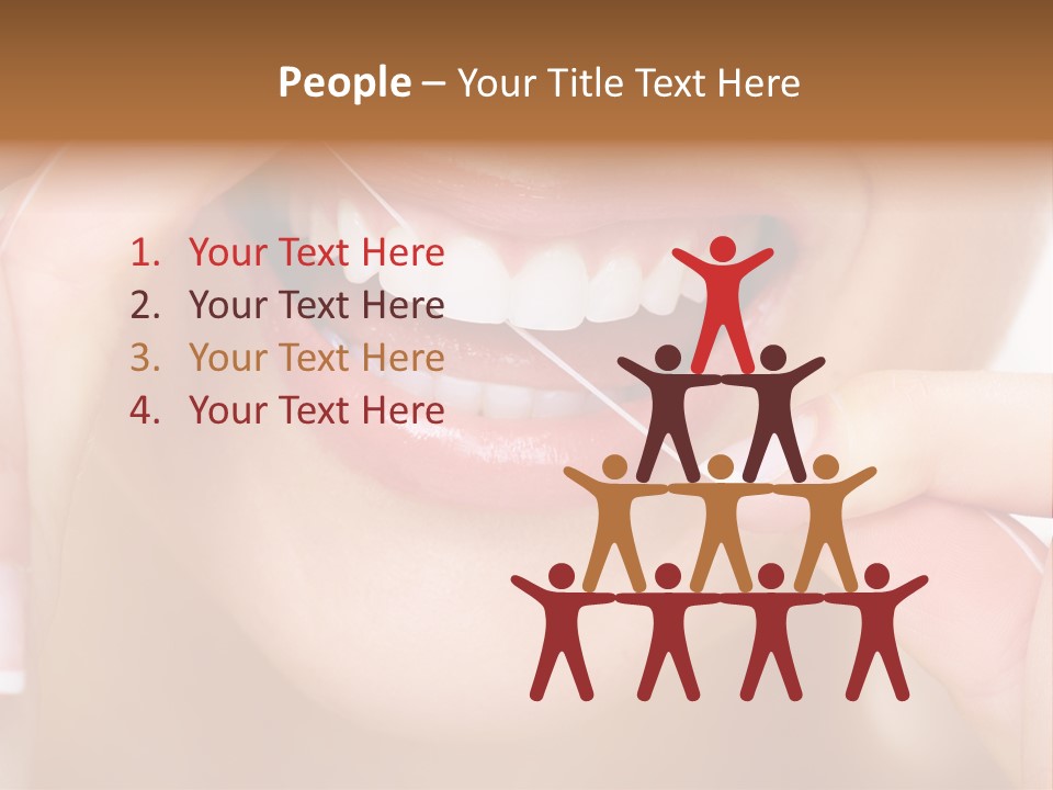 Closeup Whitening People PowerPoint Template