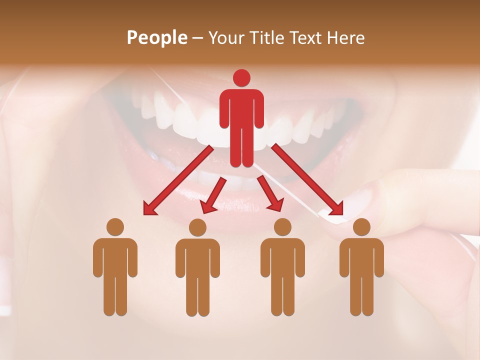 Closeup Whitening People PowerPoint Template