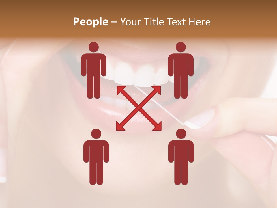 Closeup Whitening People PowerPoint Template