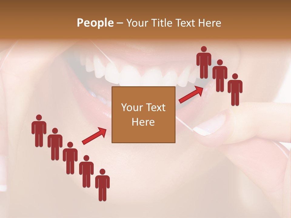 Closeup Whitening People PowerPoint Template