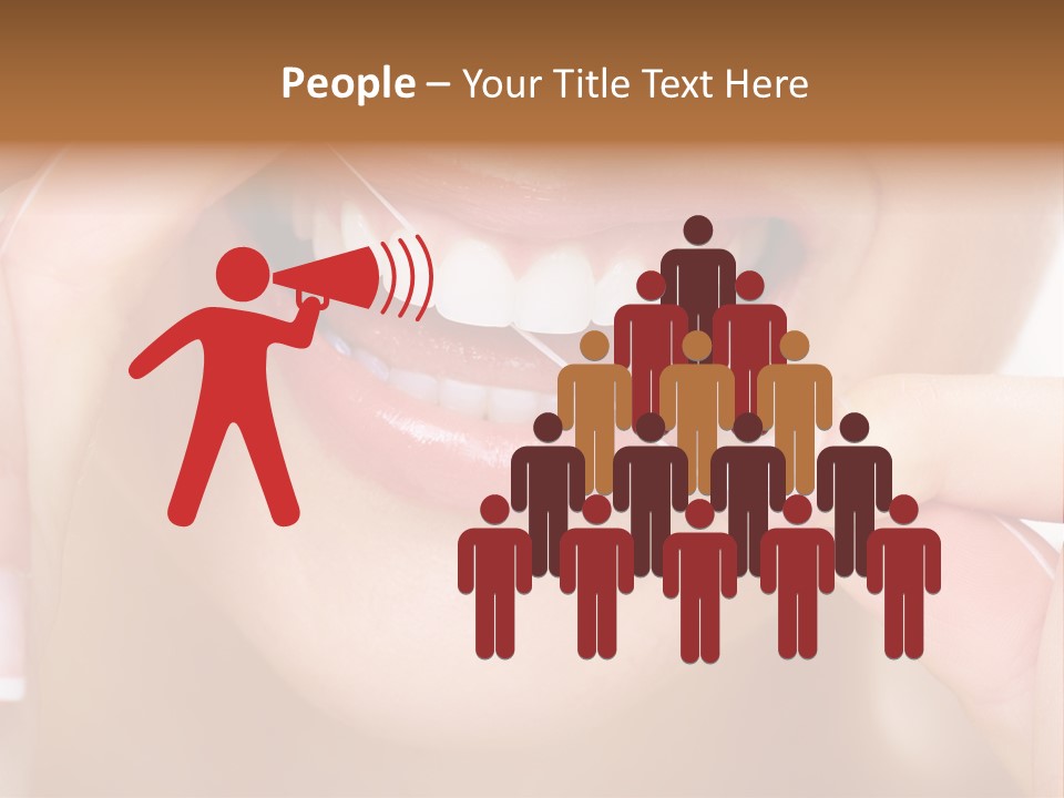 Closeup Whitening People PowerPoint Template