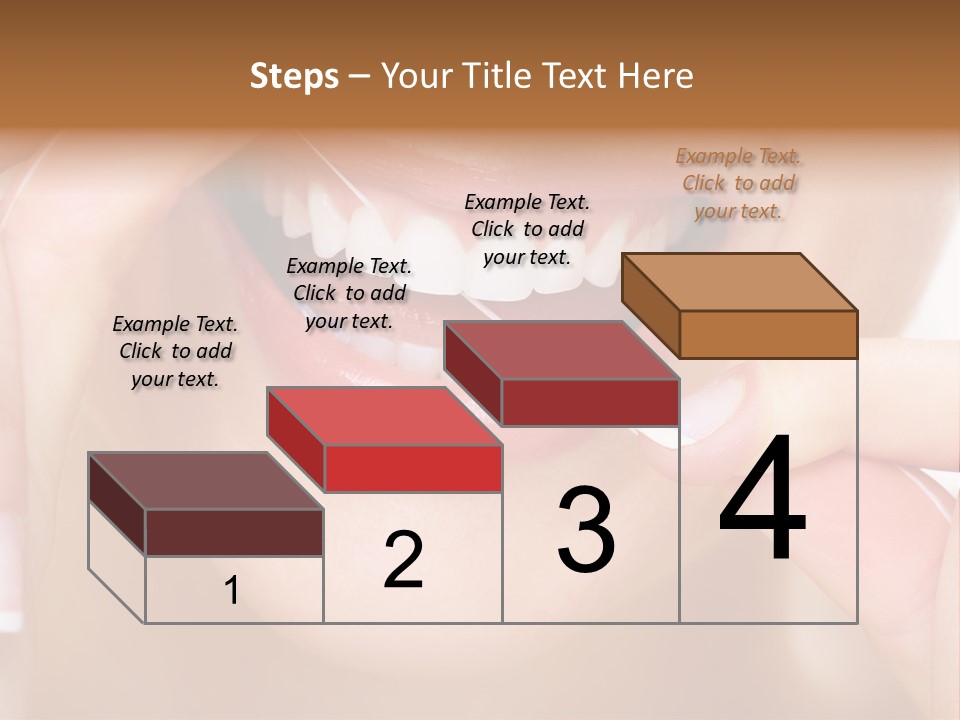 Closeup Whitening People PowerPoint Template