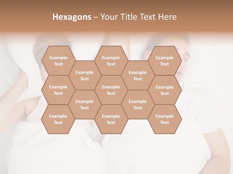 Female Snorer Upset PowerPoint Template