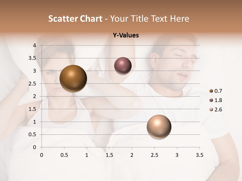 Female Snorer Upset PowerPoint Template