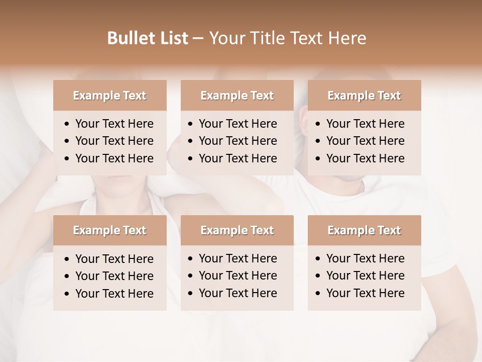 Female Snorer Upset PowerPoint Template