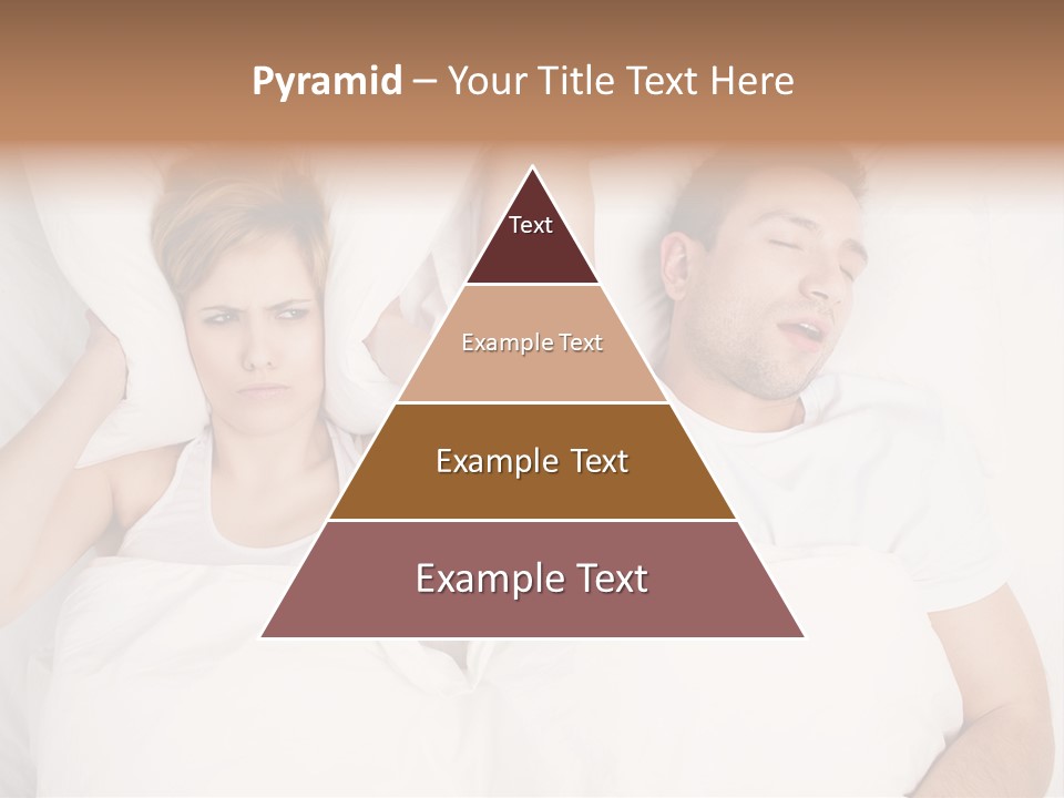 Female Snorer Upset PowerPoint Template