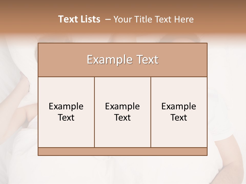 Female Snorer Upset PowerPoint Template