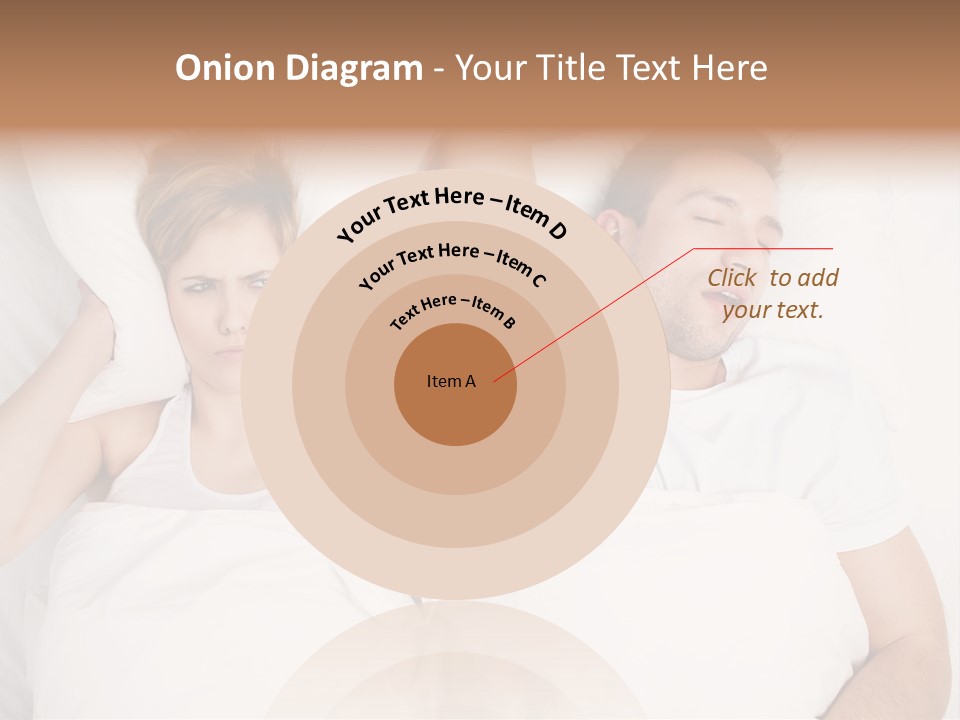 Female Snorer Upset PowerPoint Template