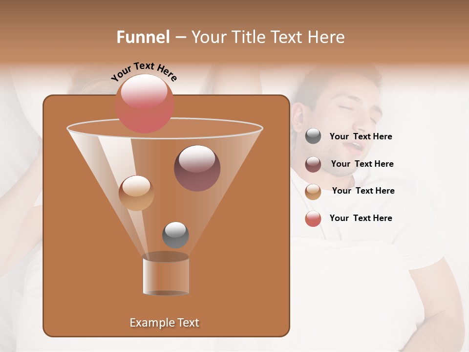 Female Snorer Upset PowerPoint Template