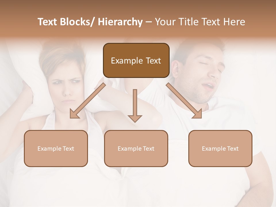 Female Snorer Upset PowerPoint Template