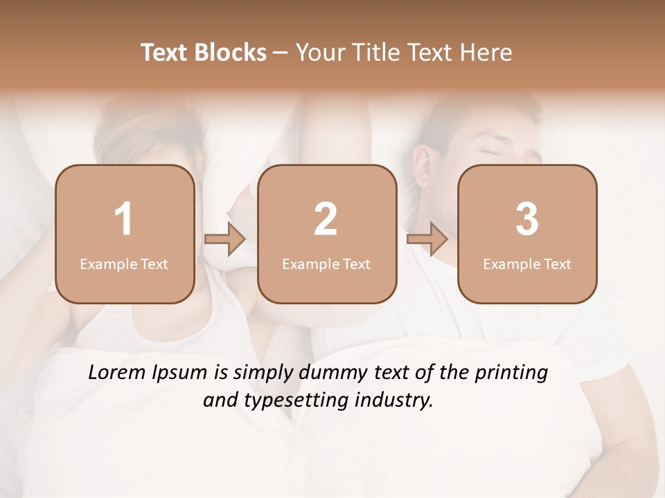 Female Snorer Upset PowerPoint Template