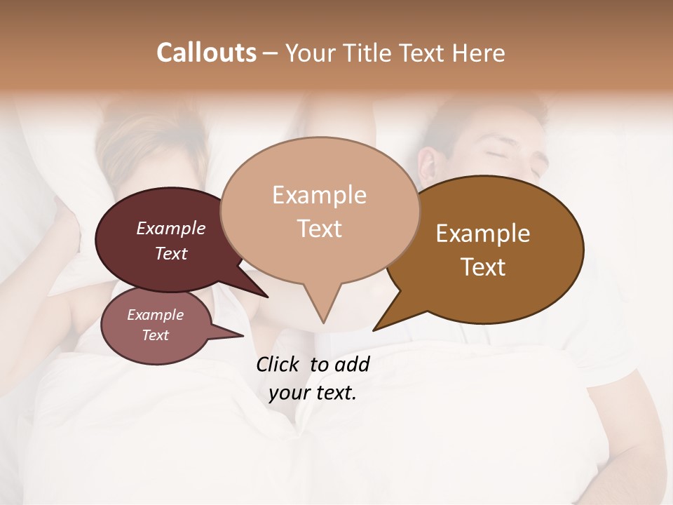 Female Snorer Upset PowerPoint Template