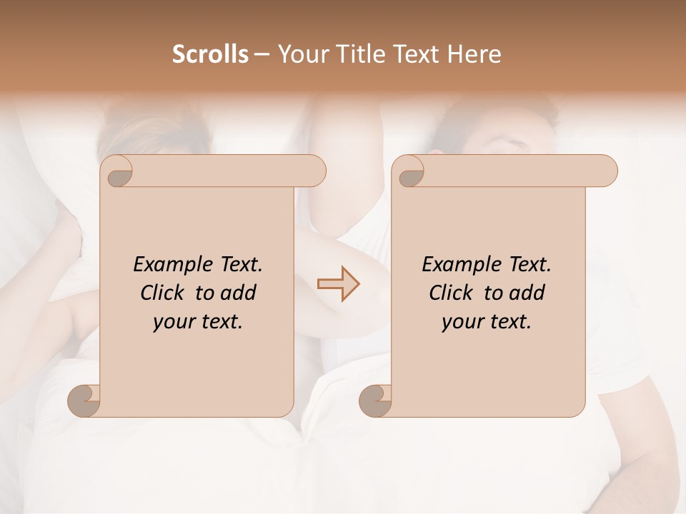 Female Snorer Upset PowerPoint Template