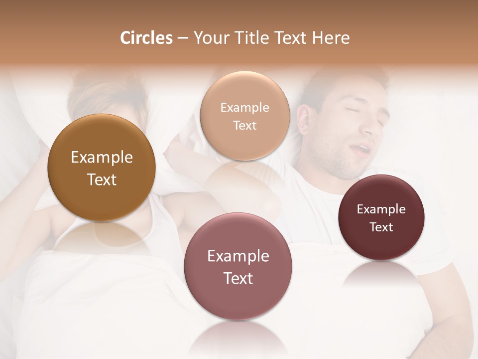 Female Snorer Upset PowerPoint Template