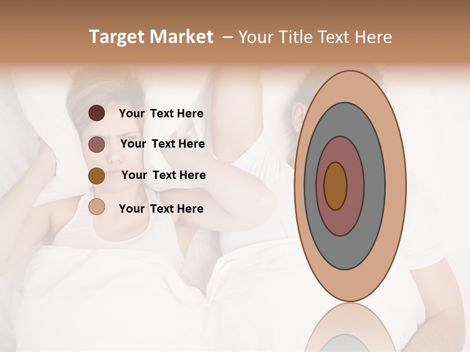 Female Snorer Upset PowerPoint Template