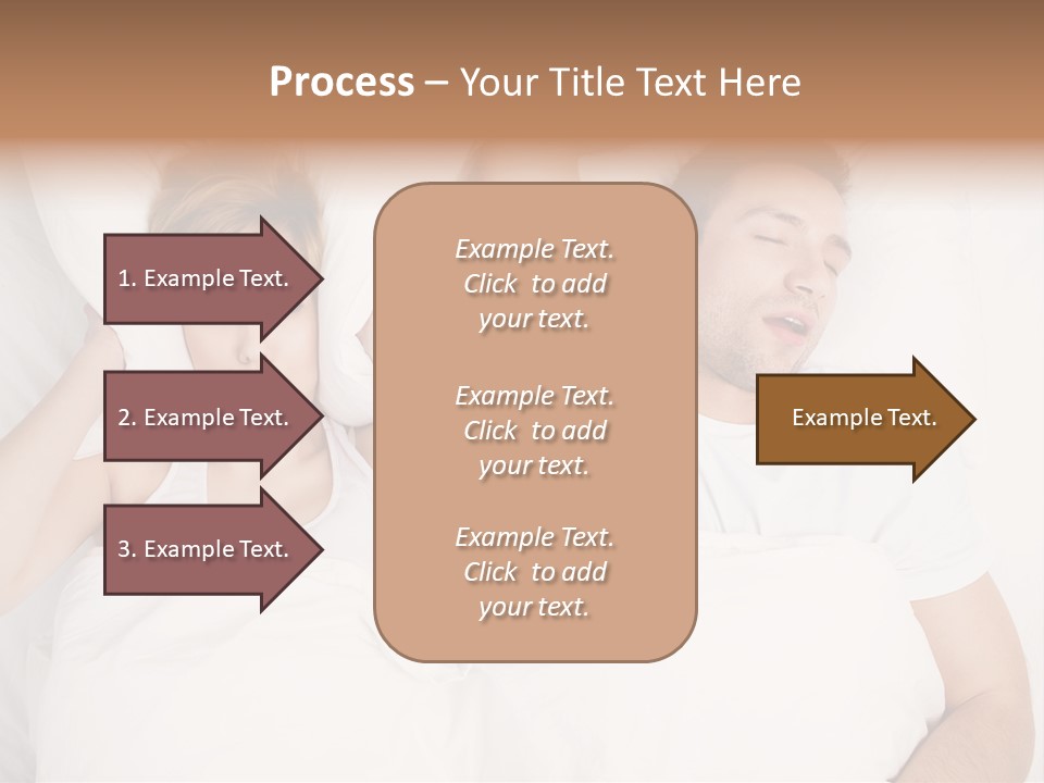 Female Snorer Upset PowerPoint Template