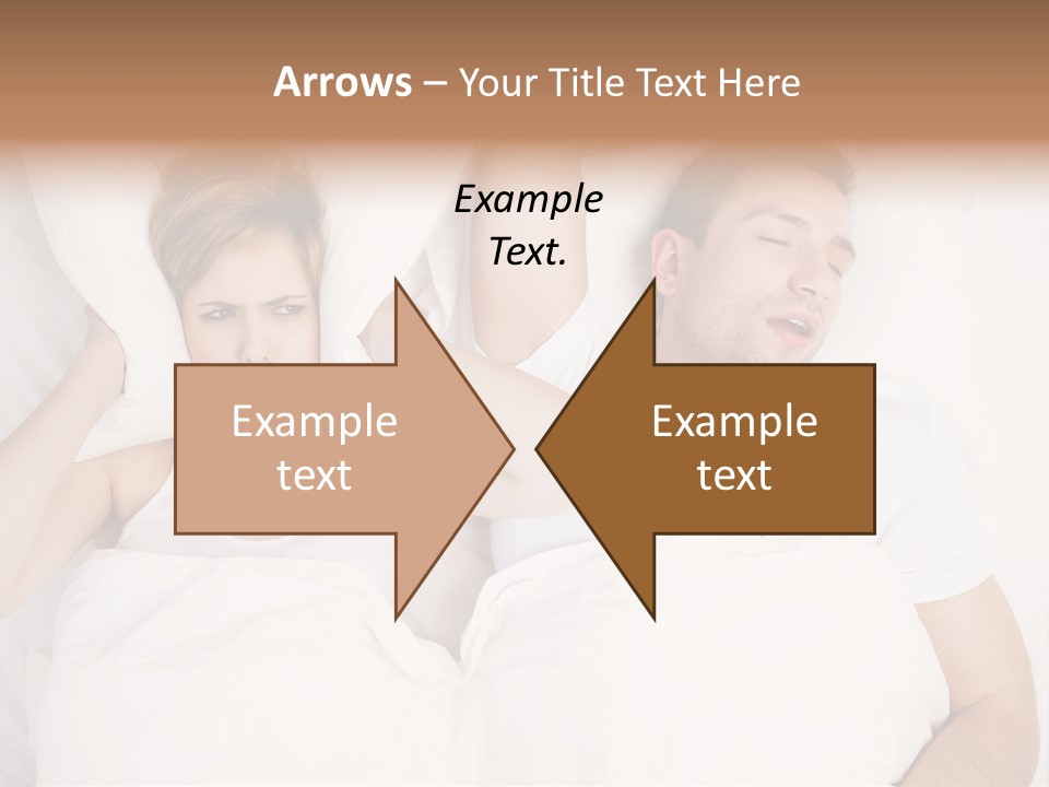 Female Snorer Upset PowerPoint Template