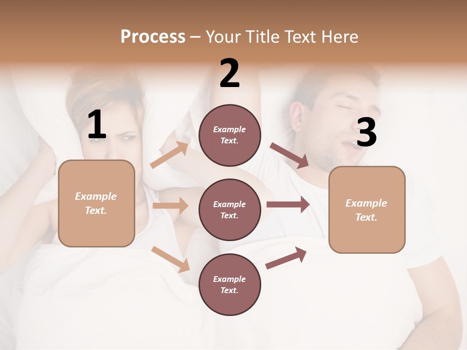 Female Snorer Upset PowerPoint Template