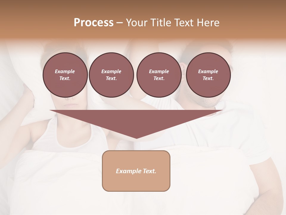 Female Snorer Upset PowerPoint Template