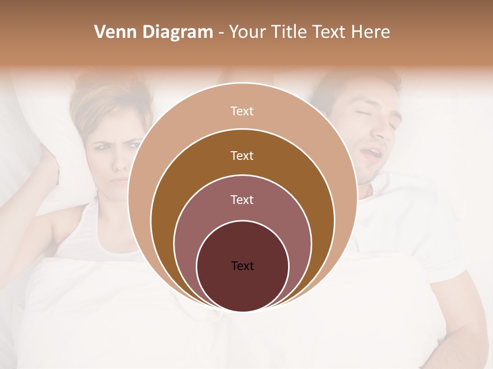 Female Snorer Upset PowerPoint Template