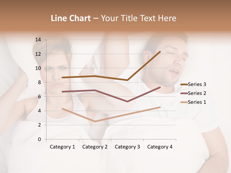 Female Snorer Upset PowerPoint Template