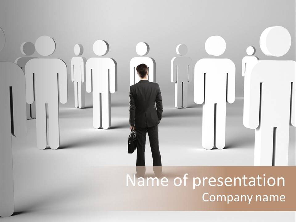 Down Social Concept PowerPoint Template