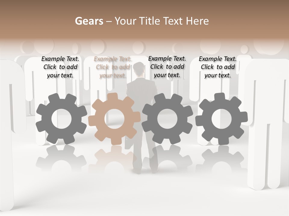 Down Social Concept PowerPoint Template