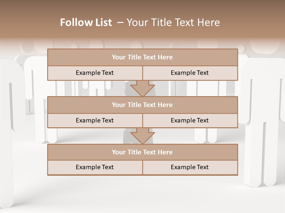 Down Social Concept PowerPoint Template