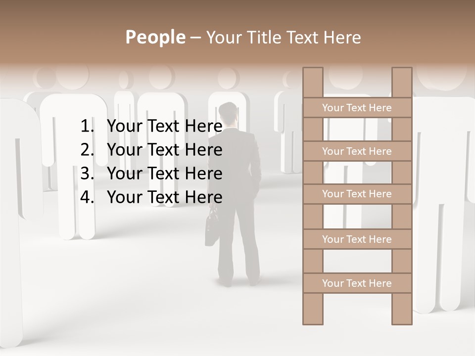 Down Social Concept PowerPoint Template