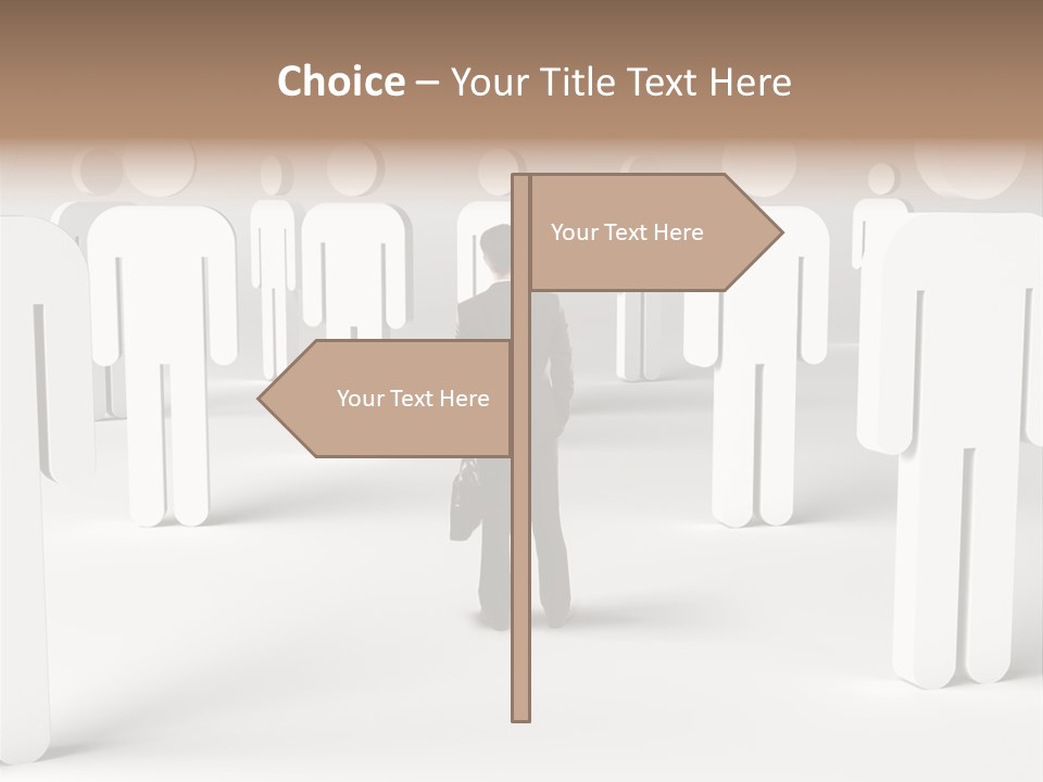 Down Social Concept PowerPoint Template