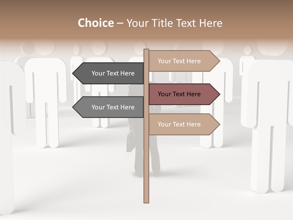 Down Social Concept PowerPoint Template