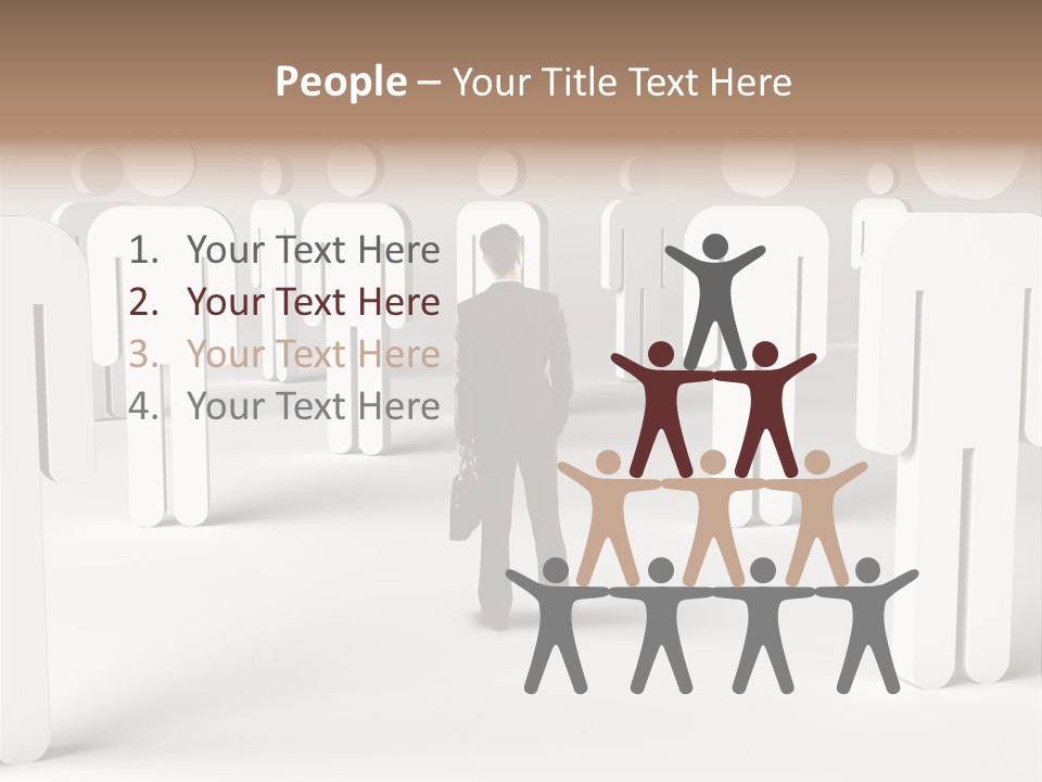 Down Social Concept PowerPoint Template