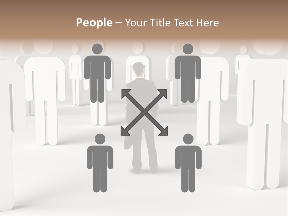 Down Social Concept PowerPoint Template