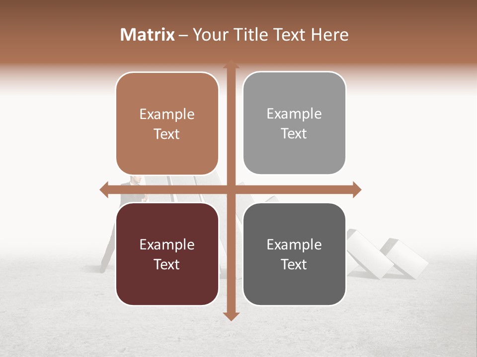 Men Columns White PowerPoint Template