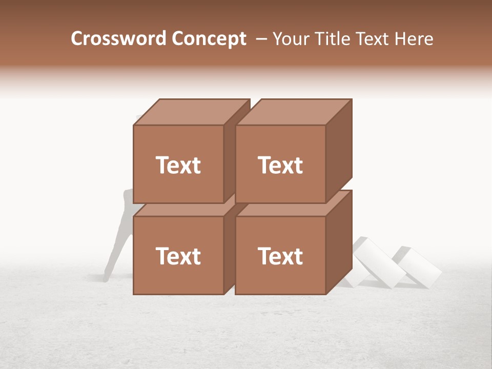 Men Columns White PowerPoint Template