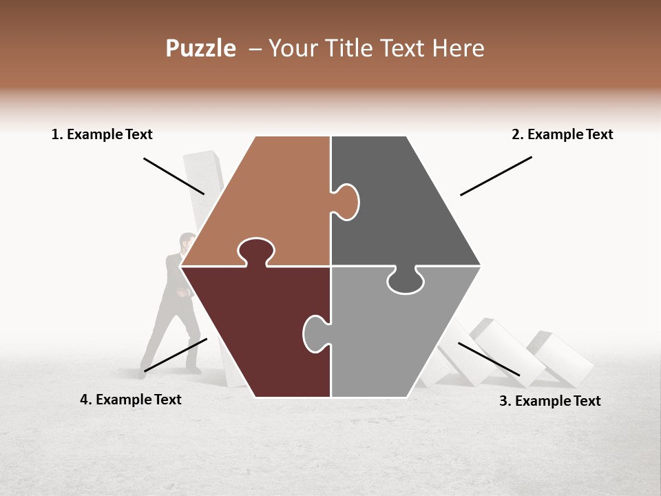 Men Columns White PowerPoint Template