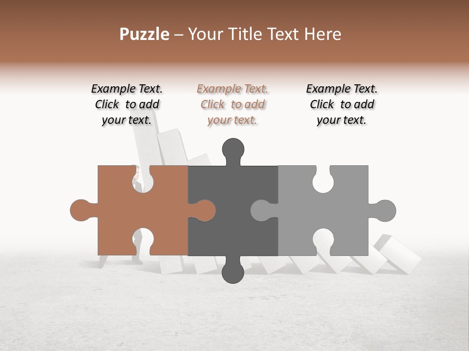 Men Columns White PowerPoint Template