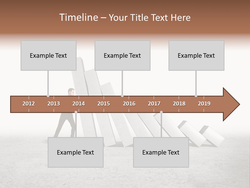 Men Columns White PowerPoint Template