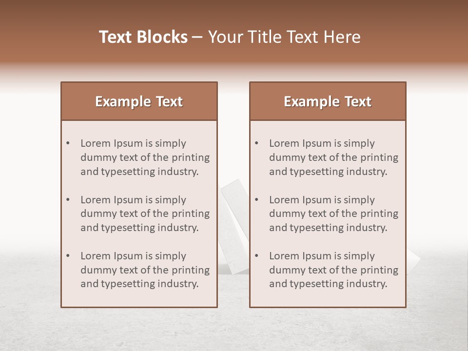 Men Columns White PowerPoint Template