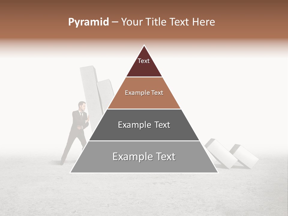 Men Columns White PowerPoint Template