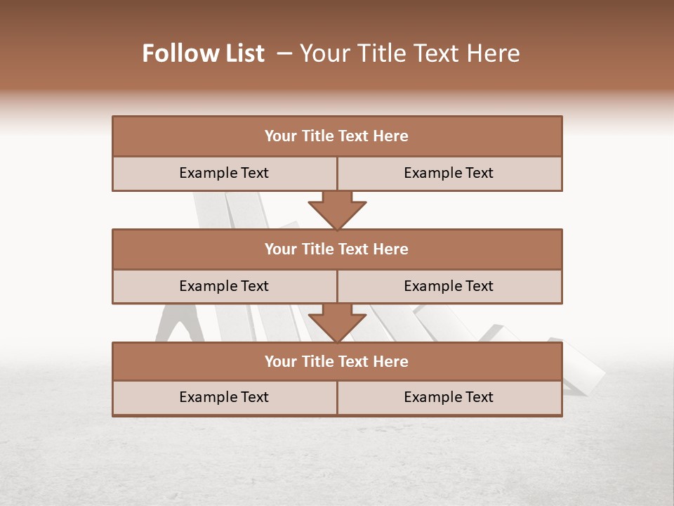 Men Columns White PowerPoint Template