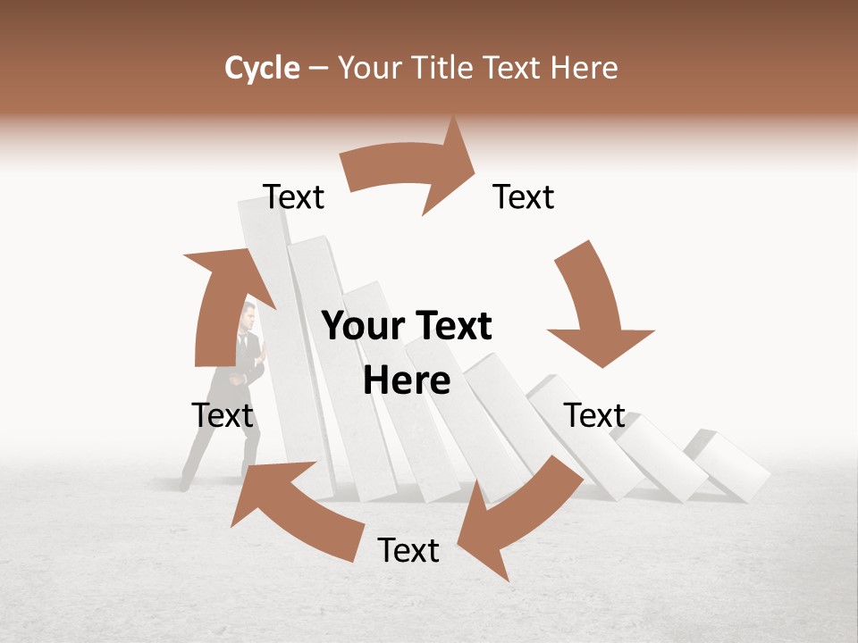 Men Columns White PowerPoint Template