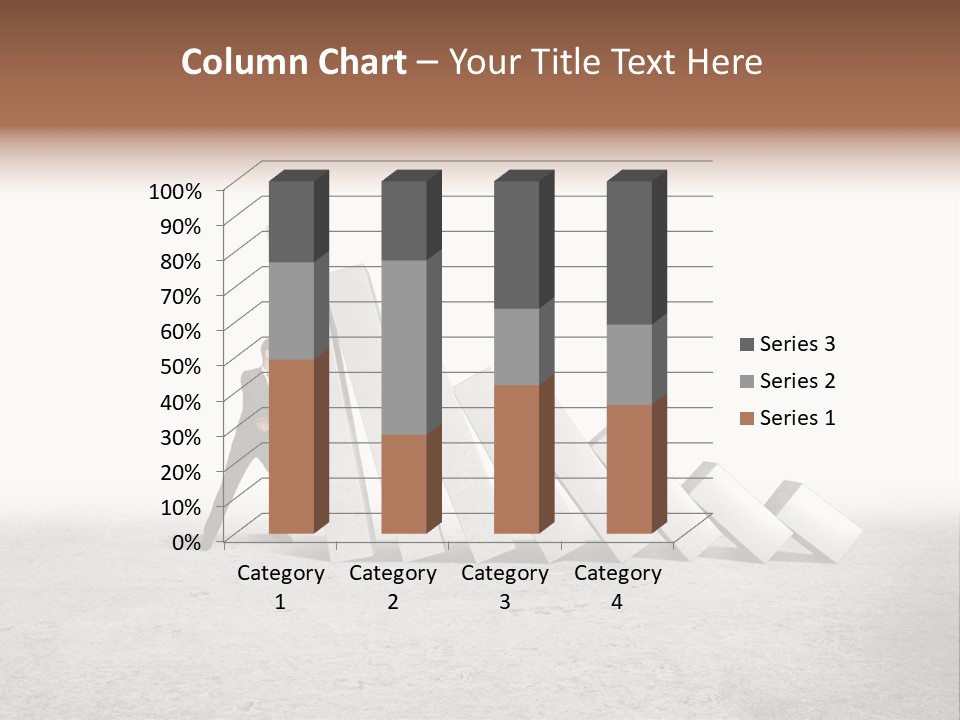 Men Columns White PowerPoint Template